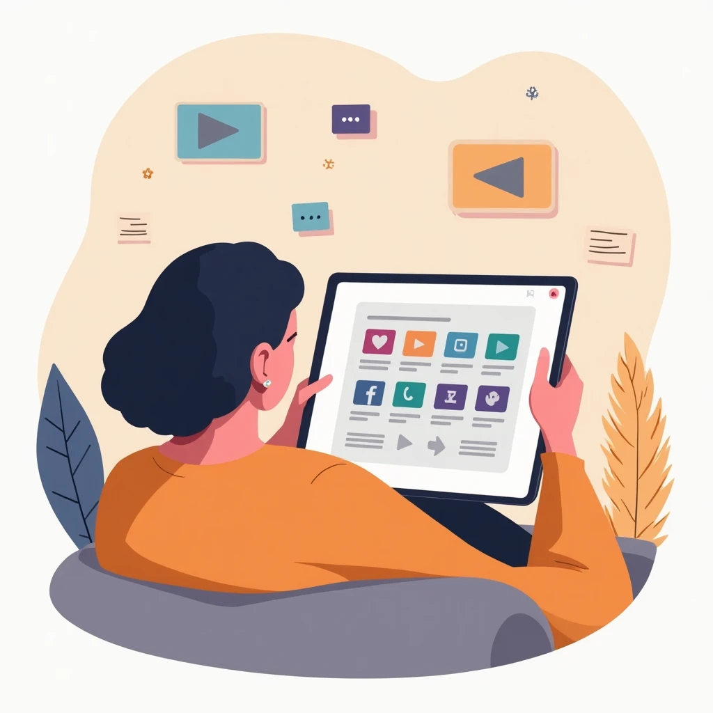 Persona explorando opciones de streaming