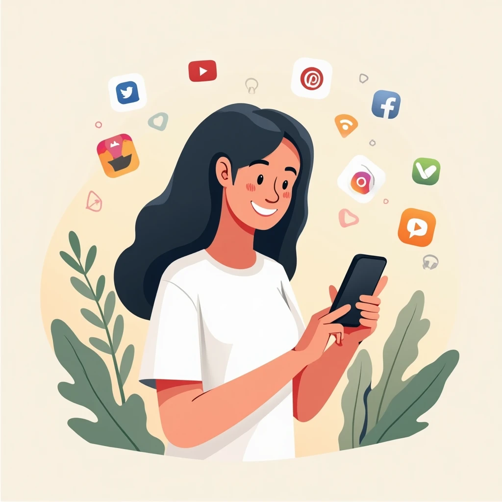 Utilisation d'applications de réseaux sociaux