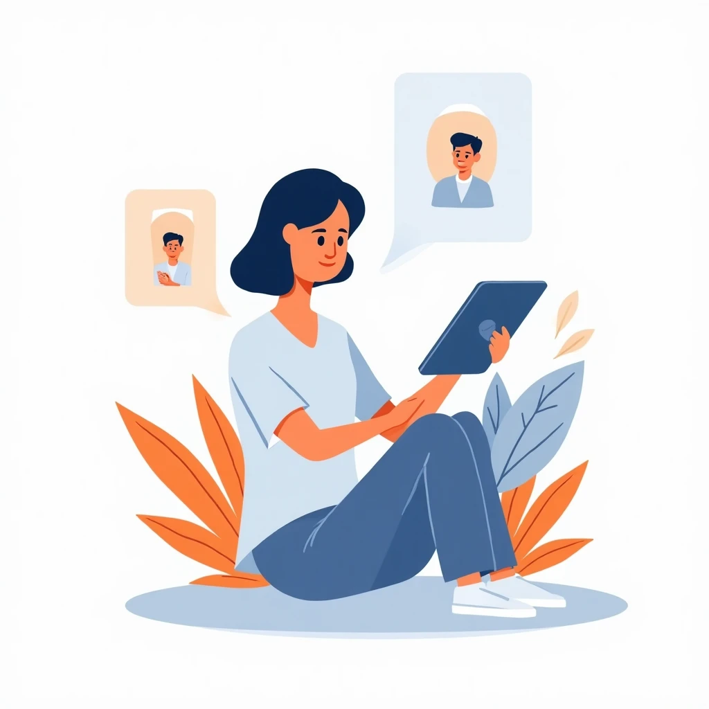 Creative community app usage